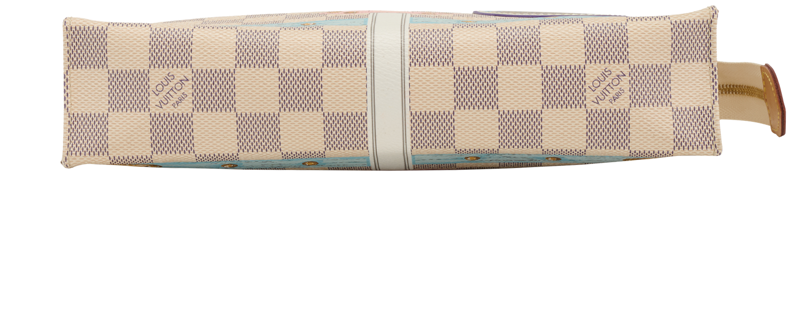 Mykonos Toiletry Pouch 26, &pound;550, Handbags, Beige/Blue, Canvas, Top view